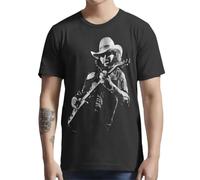 TH5UY5TGC Hank-Jr-Arts-Williams-Playing-Guitar-Music-T-Shirt-Long-or-Short-Sleeves