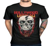 TH5UY5TGC Hollywood-Undead-Day-of-Dead-Skull-Scary-Poster-t-Shirt