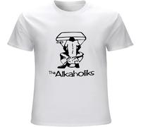 THA ALKAHOLIKS Popular 90S Hip Hop Trio Music Lovers Mens T-Shirt Printed Graphic Top Unisex tee White L