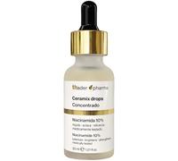 Thader Pharma Concentrado facial de Niacinamida al 10% Ceramix Drops que mejora la uniformidad y luminosidad, 30 ml