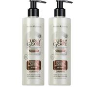 Thader Pharma Curly Care Crema de fijación revitalizadora de rizos sin aclarado Custard ideal para cabellos rizados y ondulados, 300 ml (Paquete de 2)
