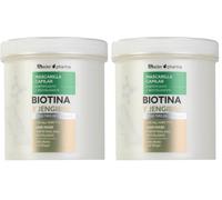 Thader Pharma Mascarilla capilar de Biotina y Jengibre que fortifica y revitaliza el cabello, 700 ml (Paquete de 2)