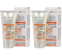 Thader Pharma Sun Fotoprotector Facial en crema FPS 50+ Pediátrico, No Pica En Los Ojos y resistente al agua, 50 ml (Paquete de 2)