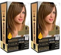 Thader Th Pharma V-Color Sin Amoniaco Kit Coloración Capilar Permanente (Paquete de 2)