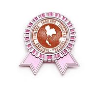 Thai Culture I Love Thailand - Broche con diseño de mapa de Tailandia, color rosa, Medium, Metal