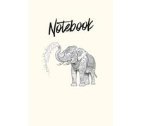 Thai Elephant with Lotus in Hand Notebook: Thai Elephant style notebook, 120 pages lined, 6" x 9"
