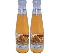 THAI PRIDE Salsa Satay picante, salsa con maní y chile -1 x 295 ml (Paquete de 2)