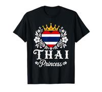 Thai Princess Thailand Flag Proud Thai Girl Camiseta