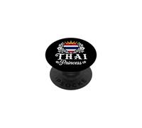 Thai Princess Thailand Flag Proud Thai Girl PopSockets PopGrip Adhesivo