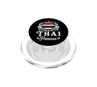 Thai Princess Thailand Flag Proud Thai Girl PopSockets PopGrip para MagSafe