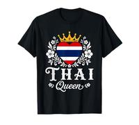 Thai Queen Thailand Flag Proud Thai Woman Camiseta
