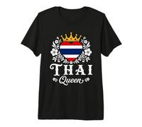 Thai Queen Thailand Flag Proud Thai Woman Camiseta Premium