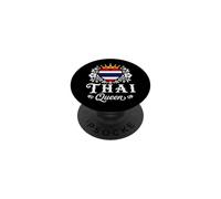 Thai Queen Thailand Flag Proud Thai Woman PopSockets PopGrip Adhesivo
