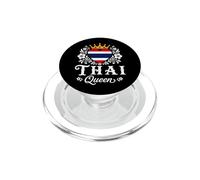 Thai Queen Thailand Flag Proud Thai Woman PopSockets PopGrip para MagSafe