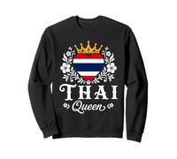 Thai Queen Thailand Flag Proud Thai Woman Sudadera
