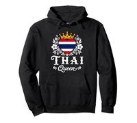Thai Queen Thailand Flag Proud Thai Woman Sudadera con Capucha