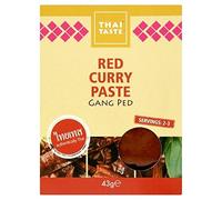 Thai Taste Pasta De Curry Rojo Bolsita 43g (Paquete de 6)