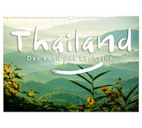 Thailand - Das Land des Lächelns. (Wandkalender 2026 DIN A3 quer), CALVENDO Monatskalender: Tropische Strände, eindrucksvolle Tempel, imposante Buddahstatuen