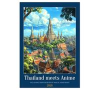 Thailand meets Anime (Desk Calendar 2026 DIN A5 portrait), CALVENDO 12 Month DeskCalendar: When anime and vacation feeling let their imagination run wild