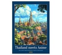 Thailand meets Anime (Wall Calendar 2026 DIN A3 portrait), CALVENDO 12 Month Wall Calendar: When anime and vacation feeling let their imagination run wild