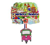 Thailand Travel Souvenirs - Imanes decorativos tridimensionales para nevera, atracciones de ciudad, decoración tridimensional para el hogar y la cocina