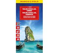 Thailand, Vietnam, Laos, Cambodia Marco Polo Map: Myanmar, Laos, Kambodscha