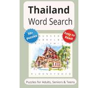 Thailand Word Search Puzzle: Word Searches with Easy-to-Read Print about Thailand and more | 6x9 inches | 110 pages | 50+ Puzzles...Gifts, Vacations & Holidays
