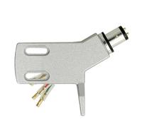 THAKKER CHS-13 - Cabezal acodado de Aluminio Ligero - Plata | Conector SME | para Tonearms Rectos | In ables de Cabezal | Cranked Headshell