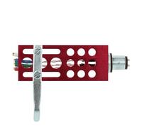 THAKKER HS-18 - Cáscara de Cabezal de Aluminio mecanizado CNC - Rojo | Conexión SME | Incluye Cable de Cabezal, Tornillos en 4 Longitudes Diferentes, Tuercas y Arandelas | Aluminium Headshell