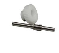 Thalawirefix 1 Uds 0,8 módulo juego de engranajes de gusano 20 dientes 5mm 6mm de diámetro engranaje de turbina de plástico 8mm OD eje de gusano for aplicaciones mecánicas Engranajes de eje(5mm bore)