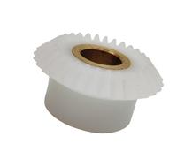 Thalawirefix 1 Uds 1M 25T engranaje cónico POM con manga de cobre 90 grados 1 módulo 25 dientes engranaje cónico cónico 1 a 1 piñón de inglete cónico Piñón de husillo(10mm bore)