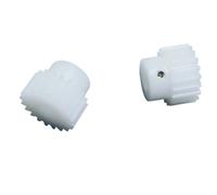 Thalawirefix 2 uds 0,5 módulo 24 dientes engranaje recto 0,5 M 24T engranaje cilíndrico de dientes rectos con paso 3mm 3,17mm 4mm 5mm 6,35mm 8mm de diámetro Piñón de husillo(5MM BORE)