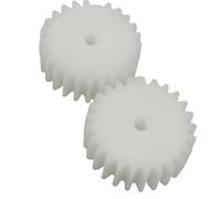 Thalawirefix 2 uds 1 módulo POM engranaje recto 6mm de diámetro engranaje cilíndrico plano 1M 70T 75T 80T 85T 90T 100T 8mm de espesor engranaje de dientes rectos Piñón de husillo(80 Teeth)