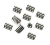 Thalawirefix 2pcs 102.23A Iron Alloy Gear 0.6 Module 10 Teeth 7.2mm Diameter 10.3mm Thickness Cylindrical Gear 2.23mm Hole Pinion Piñón de Reducción
