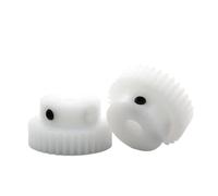 Thalawirefix Engranaje de dientes rectos POM, módulo 0,5, 47 dientes, engranaje recto con paso de 4mm, 5mm, 6mm, 6,35mm, 8mm, piñón cilíndrico con orificio, 2 uds. Piñón de husillo(5MM BORE)