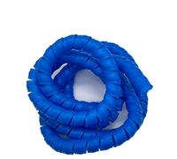 Thalawirefix Funda Protectora de Cable en Espiral de 1 Metro, ignífuga, for tuberías de lavadero de Coches, Envoltura de Cables y Cubierta de Manguera. Anti-Desorden(Blue,ID 20mm)
