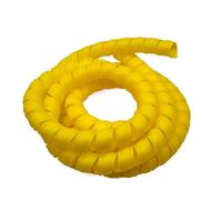 Thalawirefix Funda Protectora de Cable en Espiral de 1 Metro, ignífuga, for tuberías de lavadero de Coches, Envoltura de Cables y Cubierta de Manguera. Anti-Desorden(Yellow,ID 10mm)