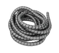 Thalawirefix Funda Protectora de Cable en Espiral de 5 Metros, de plástico Resistente al Desgaste, for tuberías de Aceite, mangueras de Agua y Envoltura de Tubos. Anti-Desorden(Grey,ID 28mm)