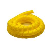 Thalawirefix Mangueras Flexibles de 2 Metros, Manguito de Enrollado en Espiral, mangueras hidráulicas, conductos de Aire, Cubierta de Tubo de protección Anti-Desorden(Yellow,ID 38mm)