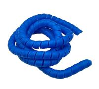Thalawirefix Manguito de Cable Espiral Flexible de 1 Metro for tuberías de Aceite, Agua y Aire, protección de línea de grúa, Cubierta de bobinado. Anti-Desorden(Blue,ID 42mm)