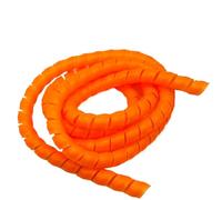 Thalawirefix Manguito de Cable Espiral Flexible de 1 Metro for tuberías de Aceite, Agua y Aire, protección de línea de grúa, Cubierta de bobinado. Anti-Desorden(Orange,ID 35mm)