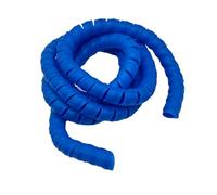 Thalawirefix Manguito Protector de línea de Aceite hidráulico en Espiral de 1 Metro, Organizador de Cables de grúa Flexible, Tubo de protección de Cables Anti-Desorden(Blue,45mm)