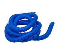 Thalawirefix Manguito Protector de tubería de Aceite en Espiral de 5 Metros, conductos de Aire, Envoltura de Tubo de plástico, Organizador de Cables y mangueras. Anti-Desorden(Blue,ID 32mm)