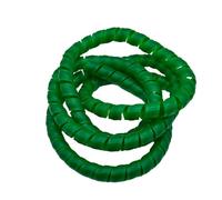 Thalawirefix Manguito Protector de tubería de Aceite en Espiral de 5 Metros, conductos de Aire, Envoltura de Tubo de plástico, Organizador de Cables y mangueras. Anti-Desorden(Green,ID 28mm)