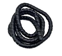 Thalawirefix Organizador de Fundas Flexibles for conductos de calefacción, Envoltura en Espiral, protección for Tubos, mangueras hidráulicas y tuberías de Aceite. Anti-Desorden(Negro,ID 35mm)