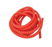 Thalawirefix Tubo Espiral de 5 Metros con protección ignífuga for conductos de Aire Flexibles y mangueras de Aceite. Anti-Desorden(Red,ID 30mm)