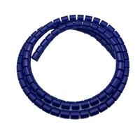 Thalawirefix Tubo Flexible for gestión de Cables en Espiral de 1 Metro, organización eficiente de Cables y Almacenamiento. Anti-Desorden(Blue,ID 32mm)