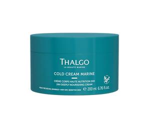THALGO Crema corporal hidratante, cuidado intensivo para piel seca, textura delicada, protección duradera, 200 ml