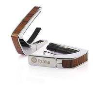 THALIA Cejilla de acabado cromado con incrustaciones de palisandro de Santos