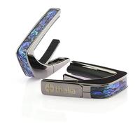 THALIA Cejilla negra con acabado cromado con incrustaciones de abulón azul